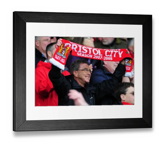Framed Print : Bristol City vs Coventry City Rivalry: A Football Showdown at Ashton Gate Stadium - April 9, 2012
