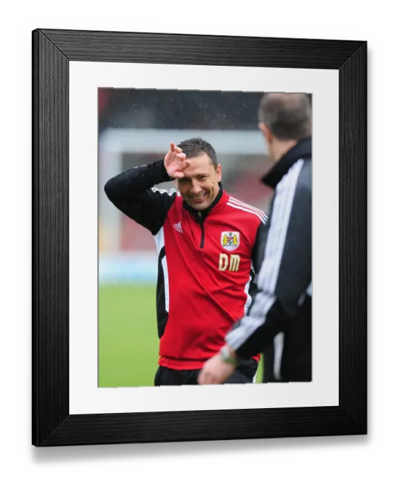Framed Print : Derek McInnes's Satisfaction: Bristol City FC Beats Coventry City at Ashton Gate, 09-04-2012 Framed Print : Derek McInnes's Satisfaction: Bristol City FC Beats Coventry City at Ashton Gate, 09-04-2012