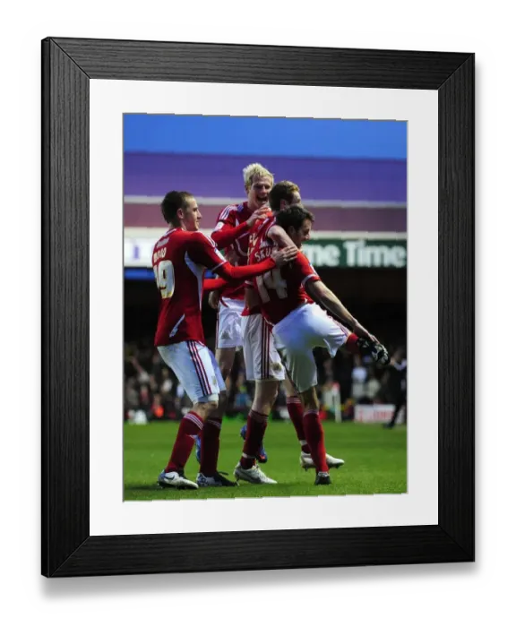 Framed Print : Bristol City's Cole Skuse Celebrates Stunner Against West Ham, April 2012 (Bristol City vs. West Ham) Framed Print : Bristol City's Cole Skuse Celebrates Stunner Against West Ham, April 2012 (Bristol City vs. West Ham)