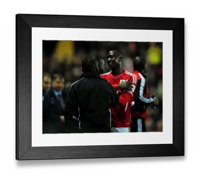 Framed Print : Bristol City vs. West Ham: Yannick Bolasie in Action at Ashton Gate Stadium, 2012