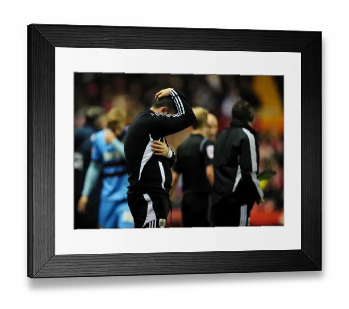 Framed Print : Derek McInnes Turns Away: Tense Moment at Ashton Gate as Bristol City Face West Ham Framed Print : Derek McInnes Turns Away: Tense Moment at Ashton Gate as Bristol City Face West Ham