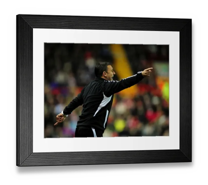 Framed Print : Derek McInnes Leads Bristol City Against West Ham United at Ashton Gate Stadium, 2012 Framed Print : Derek McInnes Leads Bristol City Against West Ham United at Ashton Gate Stadium, 2012