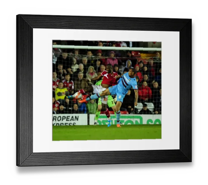 Framed Print : Bristol City vs. West Ham: Andreas Amougou vs. John Carew - Football Rivalry at Ashton Gate Stadium (17 / 04 / 2012) Framed Print : Bristol City vs. West Ham: Andreas Amougou vs. John Carew - Football Rivalry at Ashton Gate Stadium (17 / 04 / 2012)