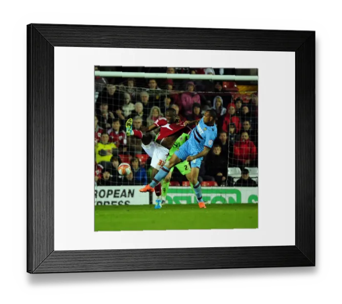 Framed Print : Football Rivalry at Ashton Gate: Andreas Amougou vs. John Carew (Bristol City vs. West Ham, 17 / 04 / 2012) Framed Print : Football Rivalry at Ashton Gate: Andreas Amougou vs. John Carew (Bristol City vs. West Ham, 17 / 04 / 2012)