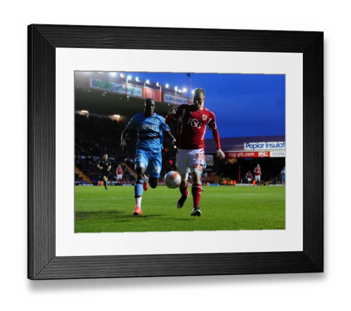 Framed Print : Chris Wood vs. Guy Demel: A Battle for Possession at Ashton Gate Stadium, 2012 Framed Print : Chris Wood vs. Guy Demel: A Battle for Possession at Ashton Gate Stadium, 2012