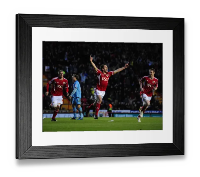 Framed Print : Thrilling Moment: Cole Skuse's Stunning Goal for Bristol City vs. West Ham, April 2012 (Football at Ashton Gate) Framed Print : Thrilling Moment: Cole Skuse's Stunning Goal for Bristol City vs. West Ham, April 2012 (Football at Ashton Gate)