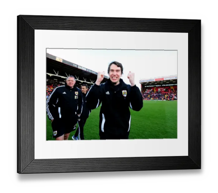 Framed Print : Bristol City vs Barnsley Clash at Ashton Gate Stadium - April 2012 Framed Print : Bristol City vs Barnsley Clash at Ashton Gate Stadium - April 2012