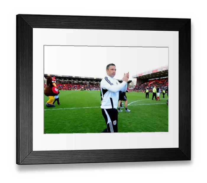 Framed Print : Derek McInnes Leads Bristol City Against Barnsley at Ashton Gate Stadium, 2012 - Football Match Framed Print : Derek McInnes Leads Bristol City Against Barnsley at Ashton Gate Stadium, 2012 - Football Match