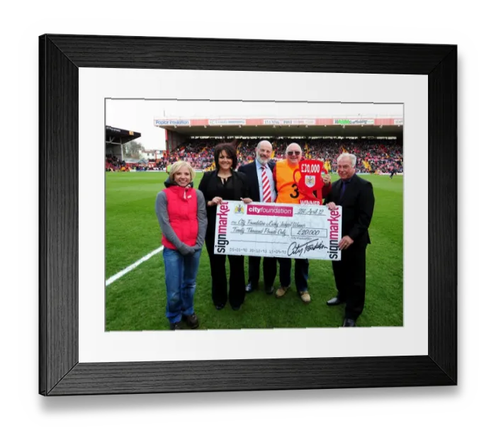 Framed Print : Bristol City vs Barnsley: Clash of the Football Giants - Season 11-12