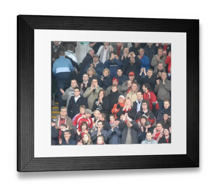 Framed Print : A Sea of Unified Passion: Bristol City FC Fans in Full Force