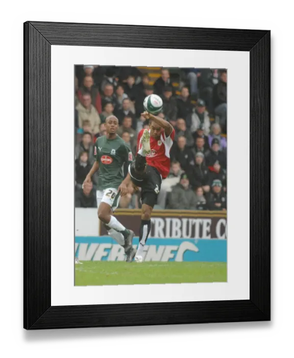 Framed Print : Marvin Elliott: Thrilling Moment at Plymouth vs. Bristol City Framed Print : Marvin Elliott: Thrilling Moment at Plymouth vs. Bristol City