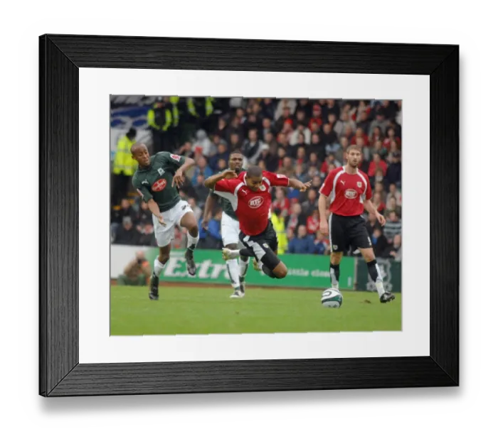Framed Print : A Football Rivalry: Bristol City vs Plymouth - Season 07-08