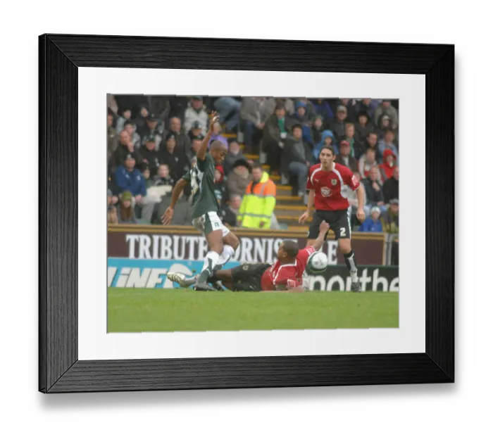 Framed Print : Marvin Elliott's Epic Goal: A Moment to Remember - Plymouth vs. Bristol City