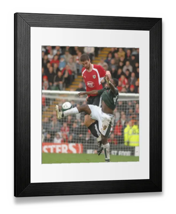 Framed Print : Jamie McCombe in Action for Bristol City Against Plymouth