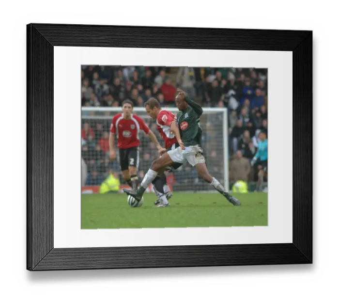 Framed Print : Lee Trundle: Plymouth vs. Bristol City Football Rivalry