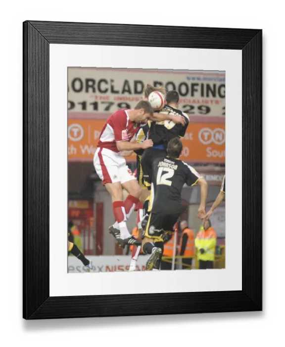 Framed Print : Jamie McCombe in Action for Bristol City Against Cardiff City Framed Print : Jamie McCombe in Action for Bristol City Against Cardiff City