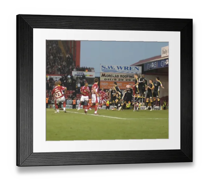 Framed Print : Trundle Freekick Framed Print : Trundle Freekick