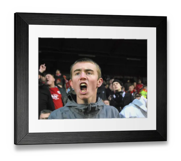 Framed Print : Bristol City FC: Unwavering Pride and Passion of the Fans Framed Print : Bristol City FC: Unwavering Pride and Passion of the Fans