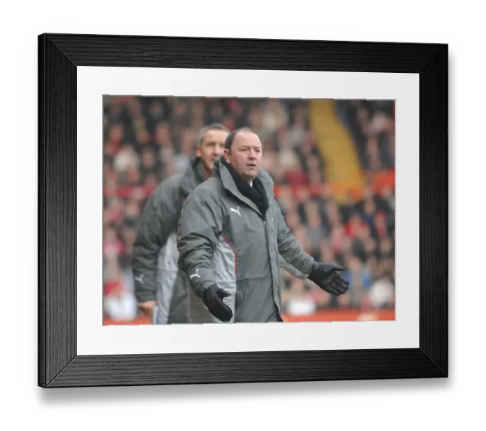 Framed Print : Gary Johnson in Action: Bristol City vs Barnsley