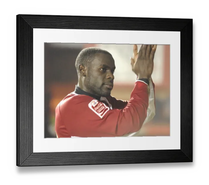Framed Print : Enoch Showunmi Scores the Game-Winning Goal for Bristol City Against Barnsley Framed Print : Enoch Showunmi Scores the Game-Winning Goal for Bristol City Against Barnsley