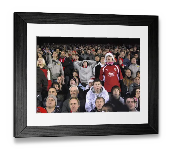 Framed Print : Bristol City FC: Unwavering Passion of the Dedicated Fans