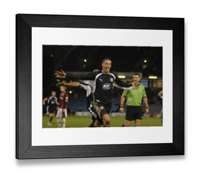 Framed Print : Tamas Vasko in Action: Burnley vs. Bristol City Framed Print : Tamas Vasko in Action: Burnley vs. Bristol City