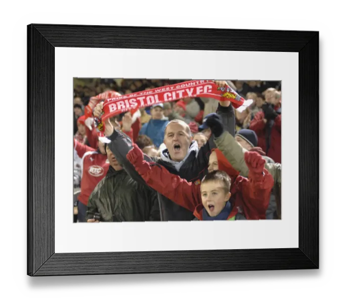 Framed Print : Passionate Bristol City Fans Unite Framed Print : Passionate Bristol City Fans Unite