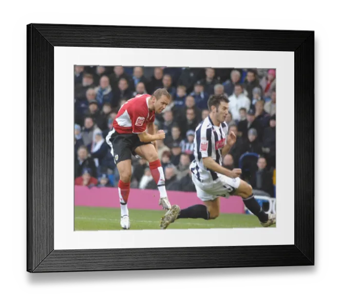 Framed Print : Football Rivalry: Lee Trundle Fights for Victory between West Brom and Bristol City Framed Print : Football Rivalry: Lee Trundle Fights for Victory between West Brom and Bristol City