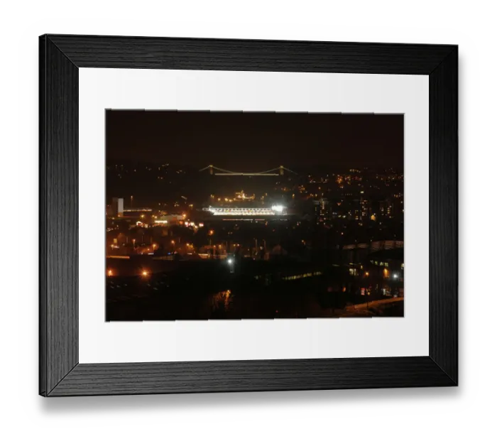 Framed Print : Mystical Ashton Gate: A Nighttime Football Sanctuary Framed Print : Mystical Ashton Gate: A Nighttime Football Sanctuary