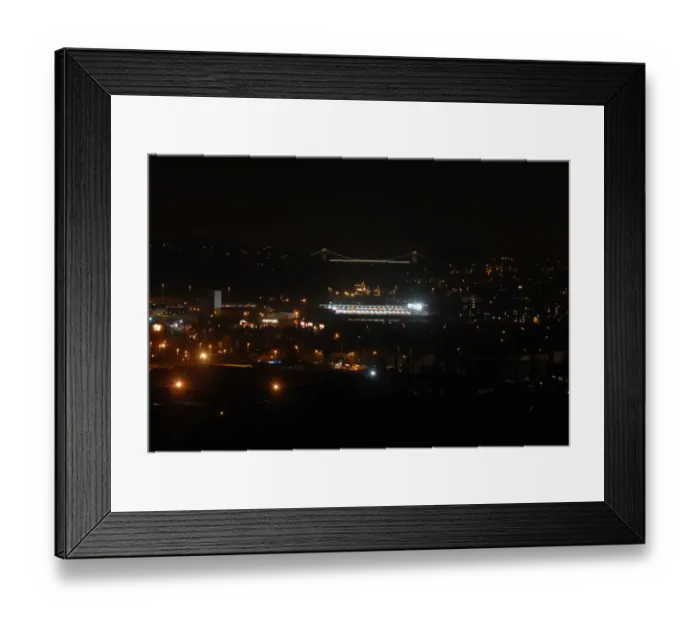 Framed Print : Moonlit Ashton Gate: Bristol City Football Club Framed Print : Moonlit Ashton Gate: Bristol City Football Club