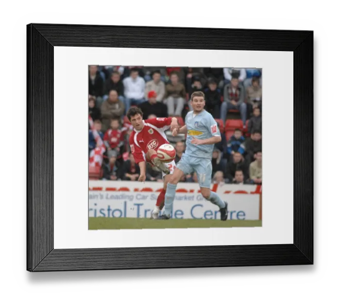 Framed Print : Bristol City vs Colchester United: Ivan Sproule in Action