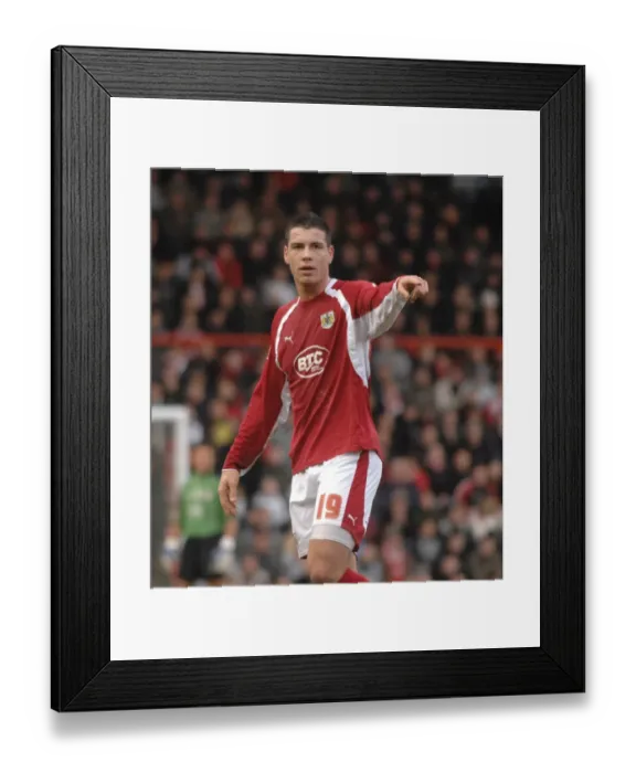 Framed Print : Tamas Vasko in Action: Bristol City vs Colchester United