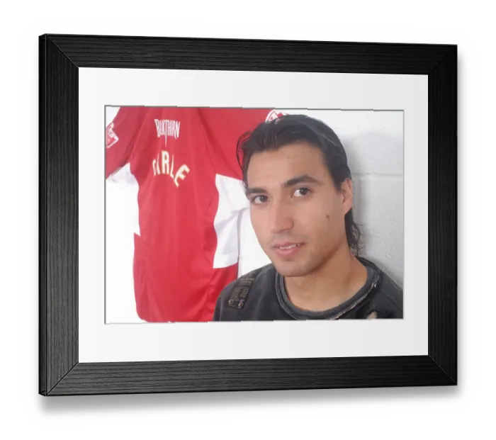 Framed Print : Bristol City Football Club: Portraits - Nick Carle, A Star Player