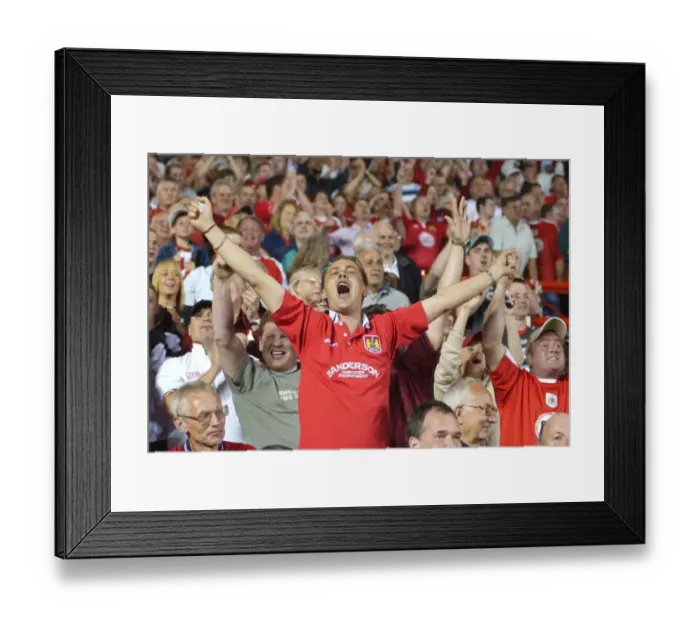 Framed Print : A Sea of Passionate Unity: Bristol City Football Club Fans Framed Print : A Sea of Passionate Unity: Bristol City Football Club Fans