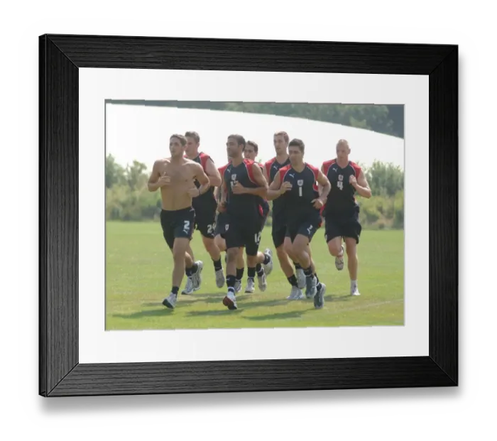 Framed Print : Behind the Scenes: 2006-07 Bristol City Football Club Training Sessions at Their Ground