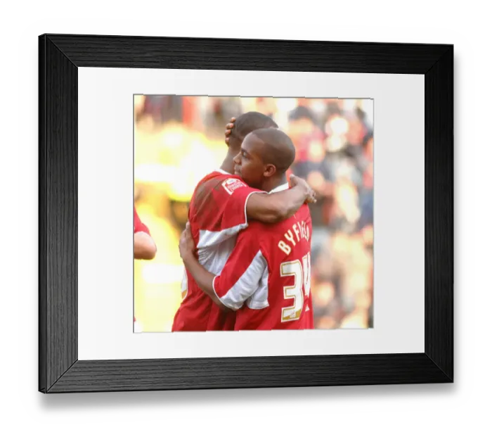 Framed Print : Darren Byfield Marvin Elliott Celebration