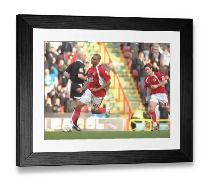 Framed Print : Bristol City: Lee Johnson and Marvin Elliott Celebrate Glory at Blackpool Framed Print : Bristol City: Lee Johnson and Marvin Elliott Celebrate Glory at Blackpool