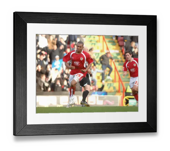 Framed Print : Bristol City: Marvin Elliott and Lee Johnson in Unforgettable Celebration (vs. Blackpool) Framed Print : Bristol City: Marvin Elliott and Lee Johnson in Unforgettable Celebration (vs. Blackpool)