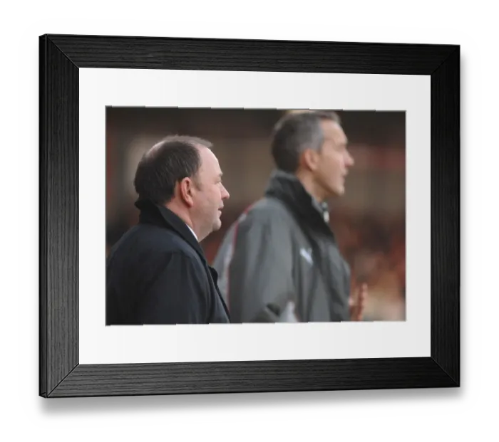Framed Print : Gary Johnson and Keith Millen: United in Action - Bristol City vs Blackpool Framed Print : Gary Johnson and Keith Millen: United in Action - Bristol City vs Blackpool