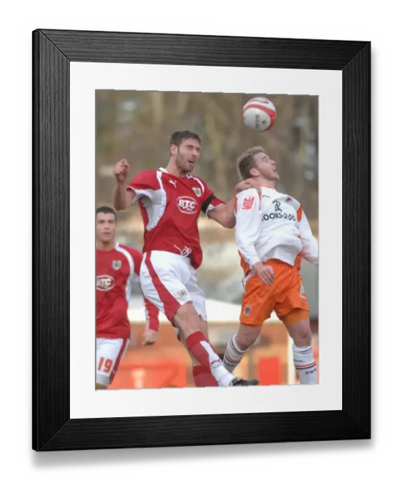 Framed Print : Jamie McCombe in Action for Bristol City Against Blackpool