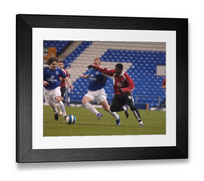 Framed Print : Marlon Jackson in Action: Everton U18s vs. Bristol City U18s Framed Print : Marlon Jackson in Action: Everton U18s vs. Bristol City U18s