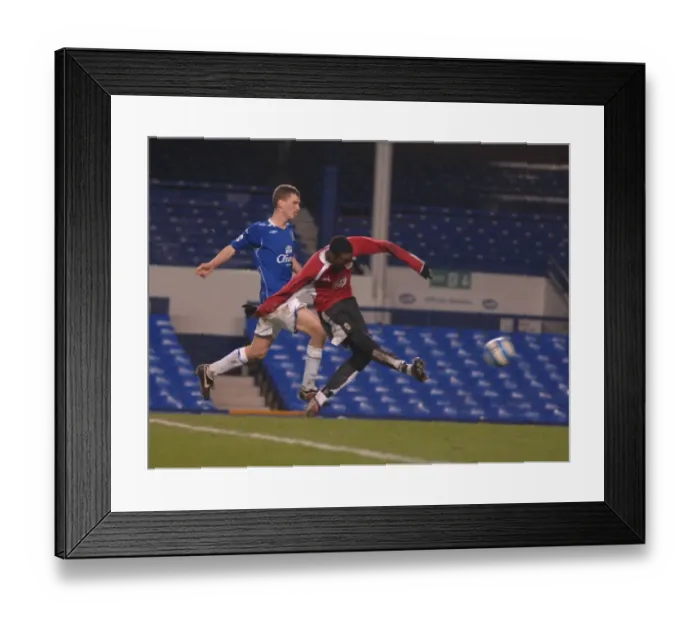 Framed Print : Marlon Jackson in Action: Everton U18s vs. Bristol City U18s Framed Print : Marlon Jackson in Action: Everton U18s vs. Bristol City U18s