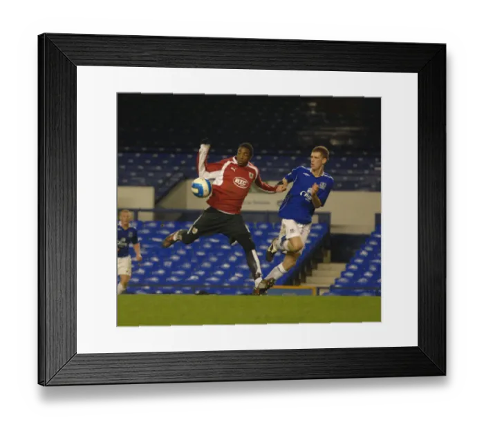Framed Print : Marlon Jackson in Action: Everton U18s vs. Bristol City U18s Framed Print : Marlon Jackson in Action: Everton U18s vs. Bristol City U18s