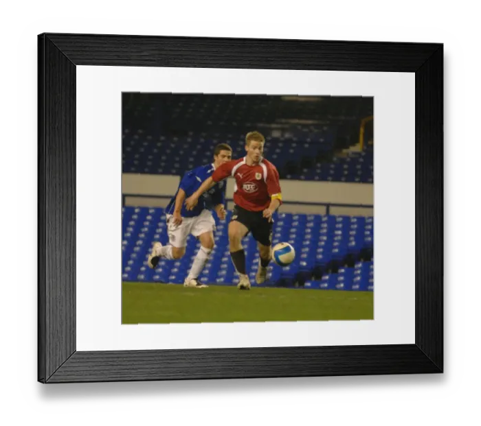 Framed Print : Christian Ribeiro: Star Performer for Bristol City U18s Against Everton U18s