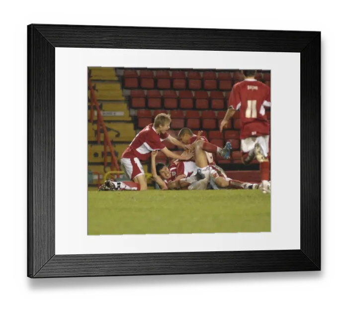 Framed Print : Bristol City U18s: Unified in Triumph over Leeds Utd U18s