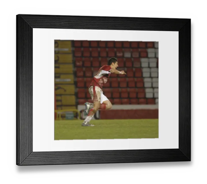 Framed Print : Stambolziev's Euphoric Moment: A Young Star's Triumph with Bristol City U18s Against Leeds Utd U18s