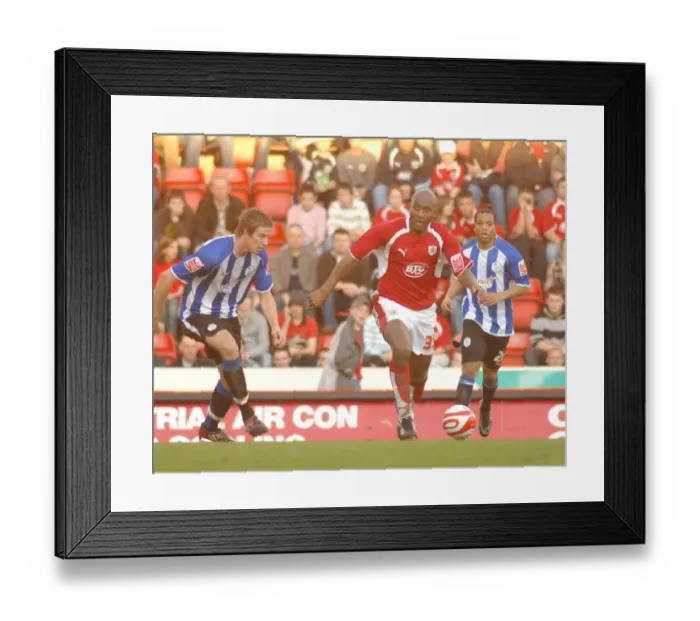 Framed Print : Dele Adebola's Game-Winning Goal for Bristol City Against Sheffield Wednesday
