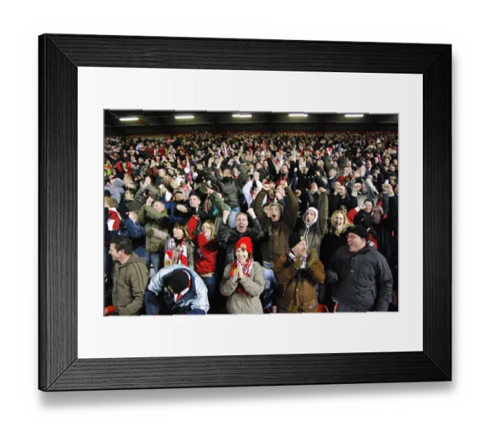 Framed Print : Passionate Bristol City FC Fans United in Support