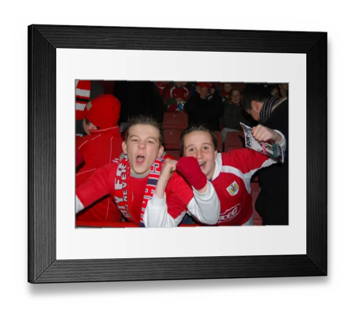Framed Print : A Sea of Passion: Unwavering Support for Bristol City Football Club by Fans