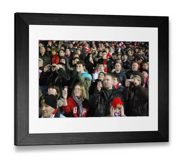 Framed Print : A Sea of Passionate Unity: Bristol City Football Club Fans
